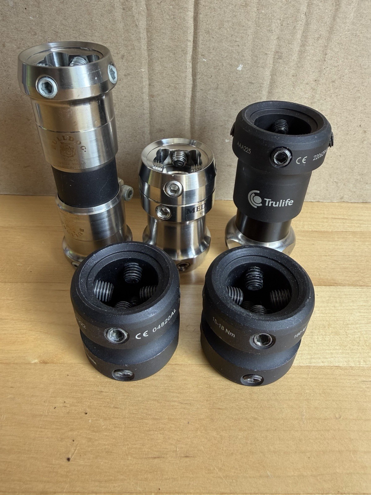 (5) Prosthetic Piece Pylon Components LOT