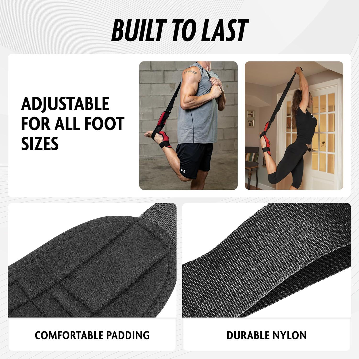 DMoose Calf Stretcher And Foot Stretcher For Plantar Fasciitis – Hamstring Strap