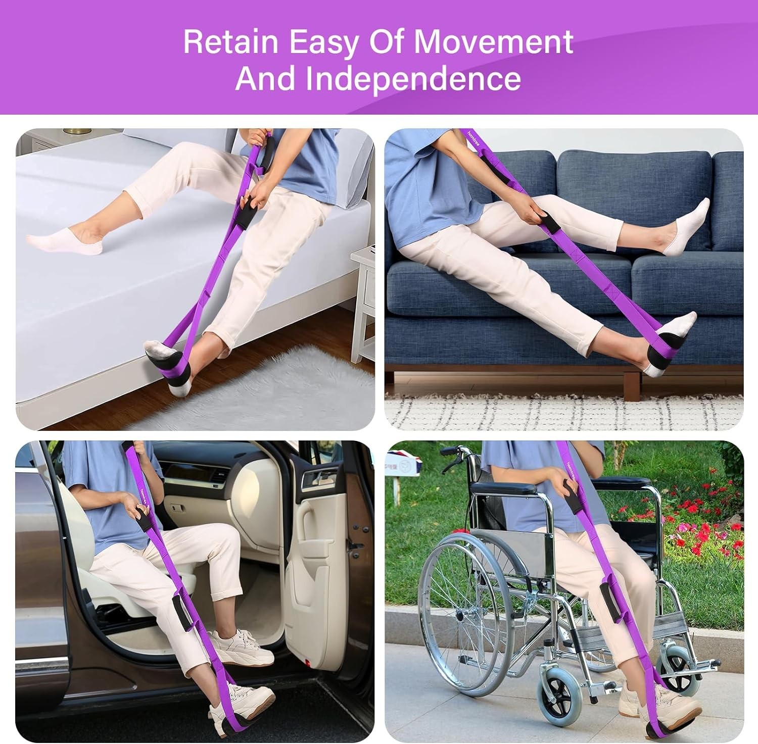 Portable Leg Lifter with Non-Slip Loop – Ideal for Stroke & Post-Surgery Rehab