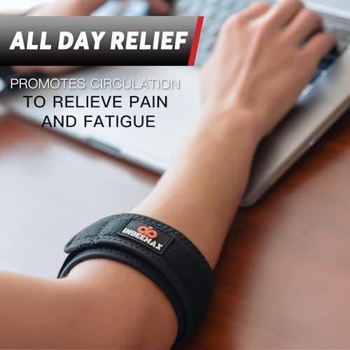 Elbow Brace for Tendonitis and Tennis Elbow for Women Men, 2 Pack Golfers Elb…