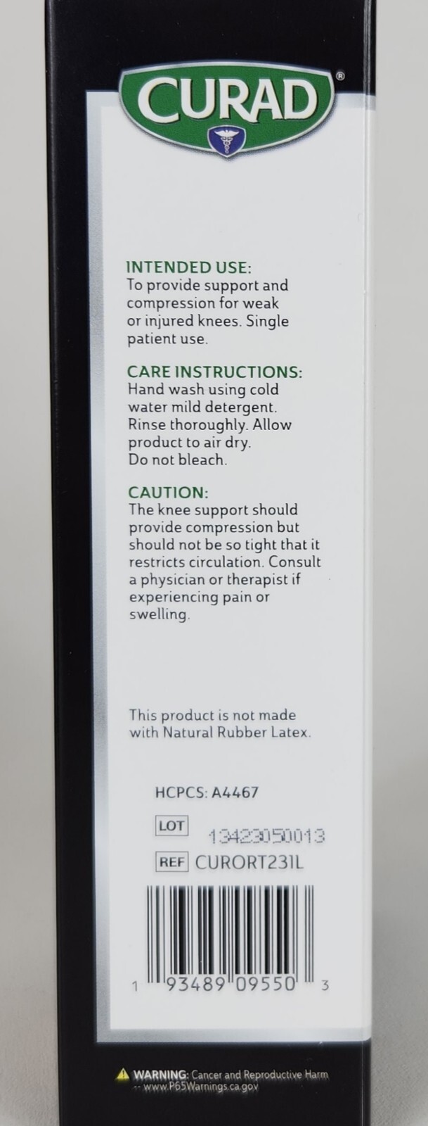 Curad Elastic Pull-Over Knee Supports Size Lg fits 18-20″ (ABOVE Knee Cap)