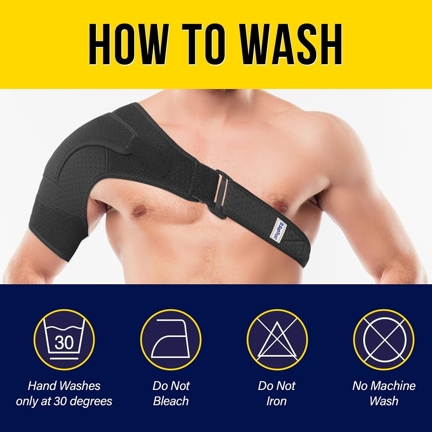 Suptrust Shoulder Brace for Men & Women: Adjustable Shoulder Wrap for Pain Re…