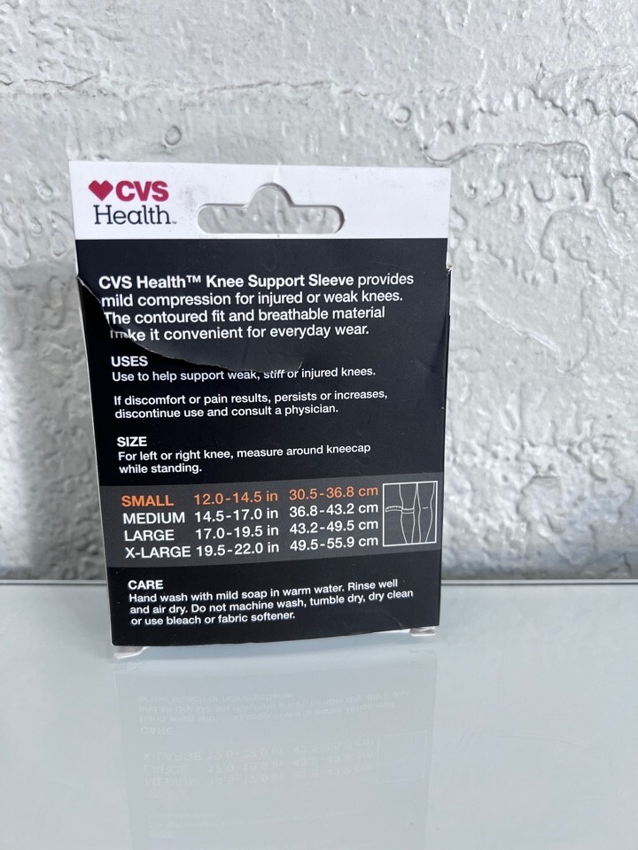 CVS Health knee Support Sleeve Mild Compression Small