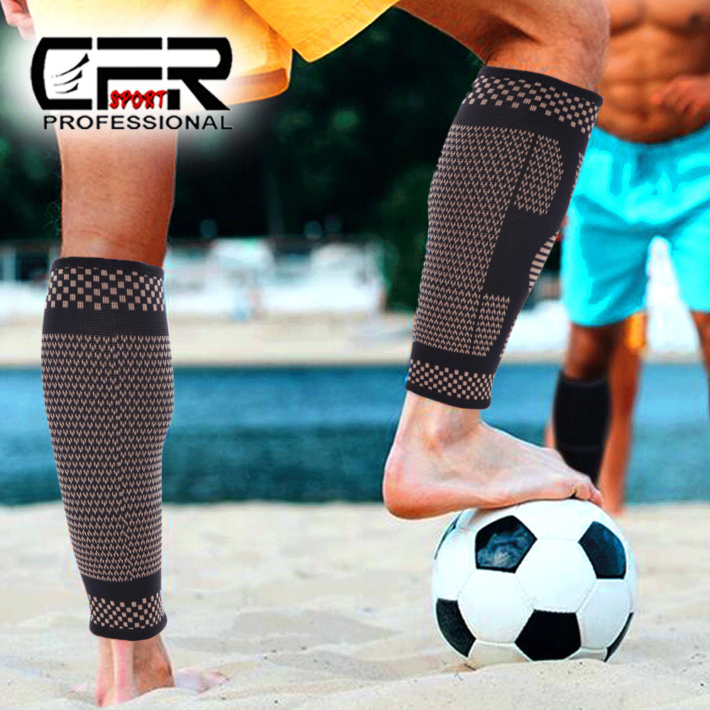 Copper Calf Support Brace Shin Splint Compression Sleeve Leg Wrap Pain Relief US