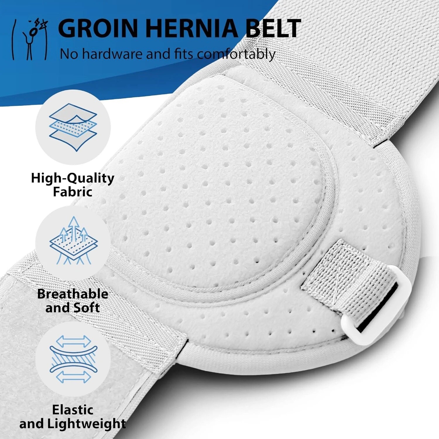 Medical Inguinal Groin Hernia Support Belt for Men Truss Brace Wrap Pain Relief