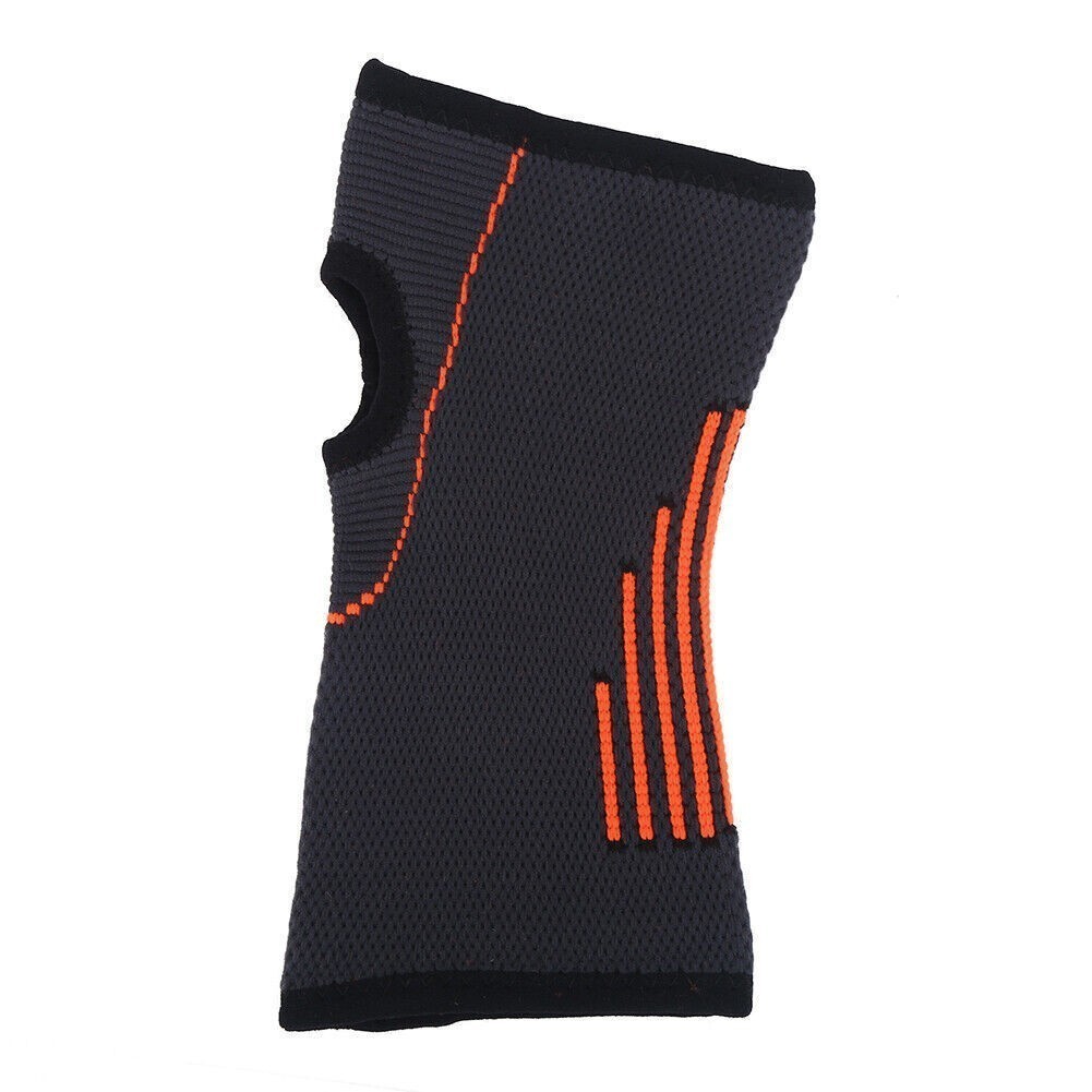 1pc Black Unisex Sports Nylon Wrist Support Sleeve Protector Guard Protective