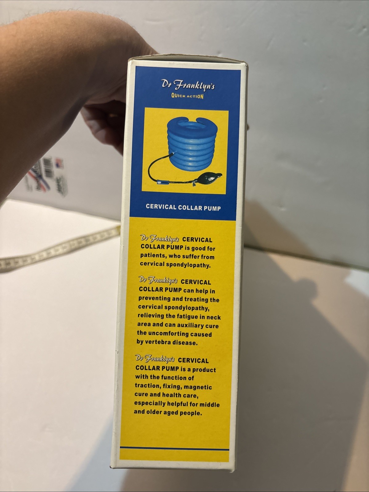 Vintage Dr Franklyn’s Quick Action Cervical Collar Pump Pi001 New In Box Inflate