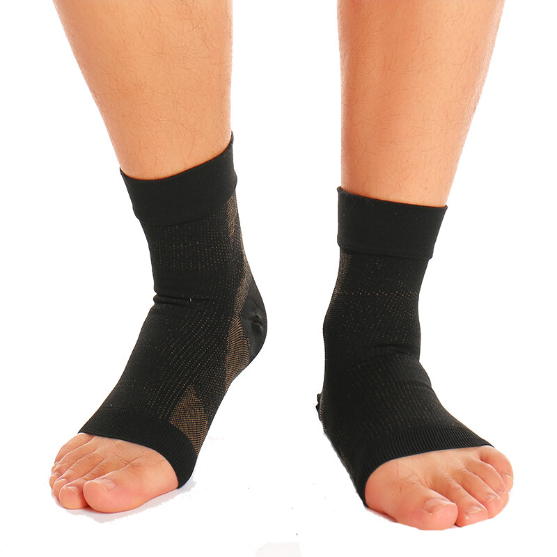 CFR Copper Infused Compression Socks Ankle Arch Support Planter Fasciitis Pain