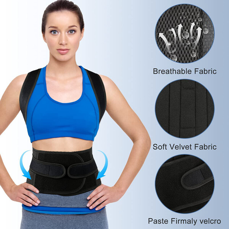 Posture Corrector Adjustable Back Brace Shoulder Support Clavicle Belt Men Women