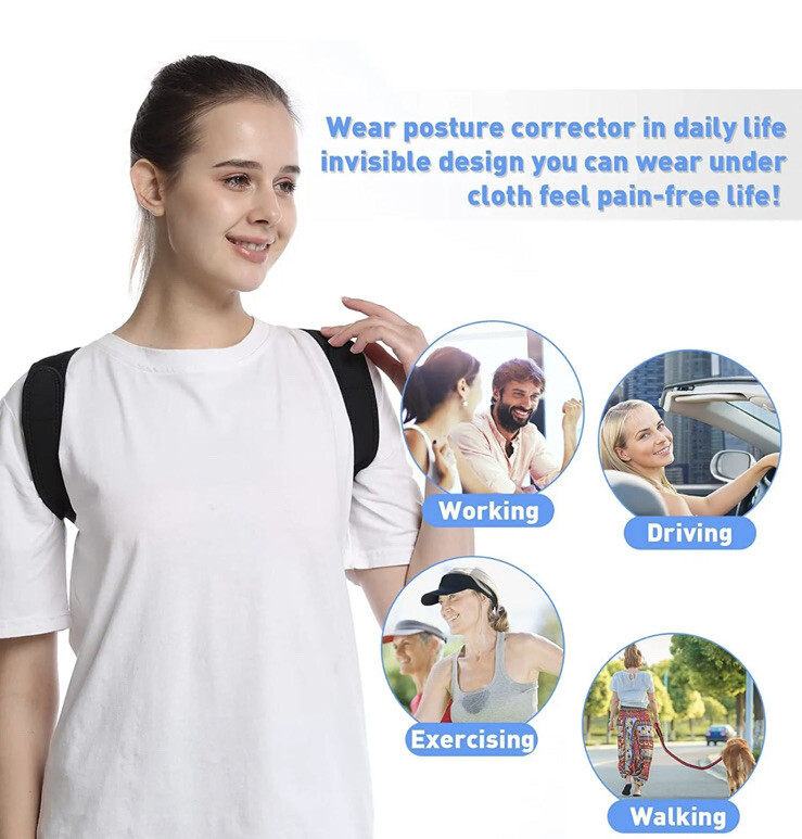 Mr.Rich Mr Rich Posture Corrector for Men and Women Back Brace Unique Anti slip