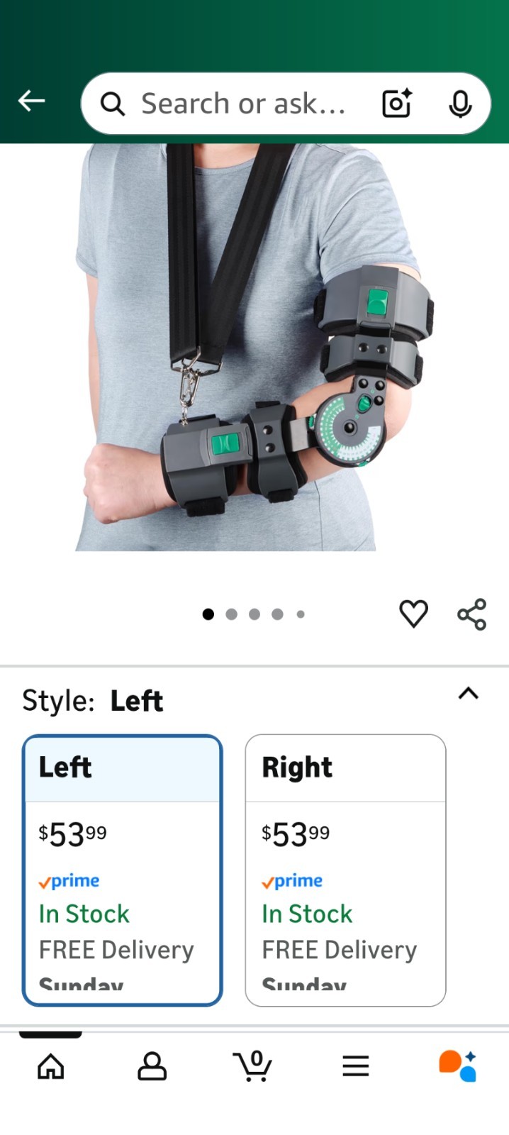 Post Op Adjustable Hinged Elbow Brace