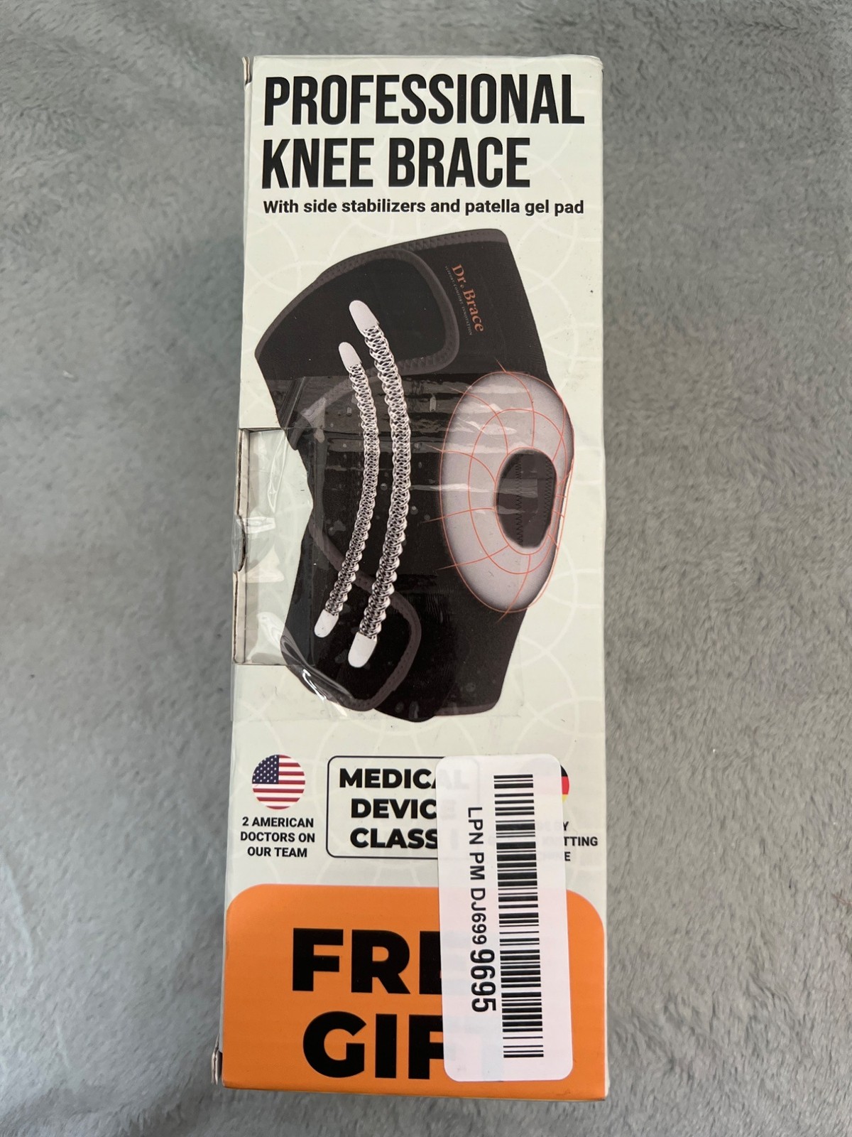 Dr. Brace Professional Knee Brace w/ Stabilizers & Gel Pad Support Flexibility