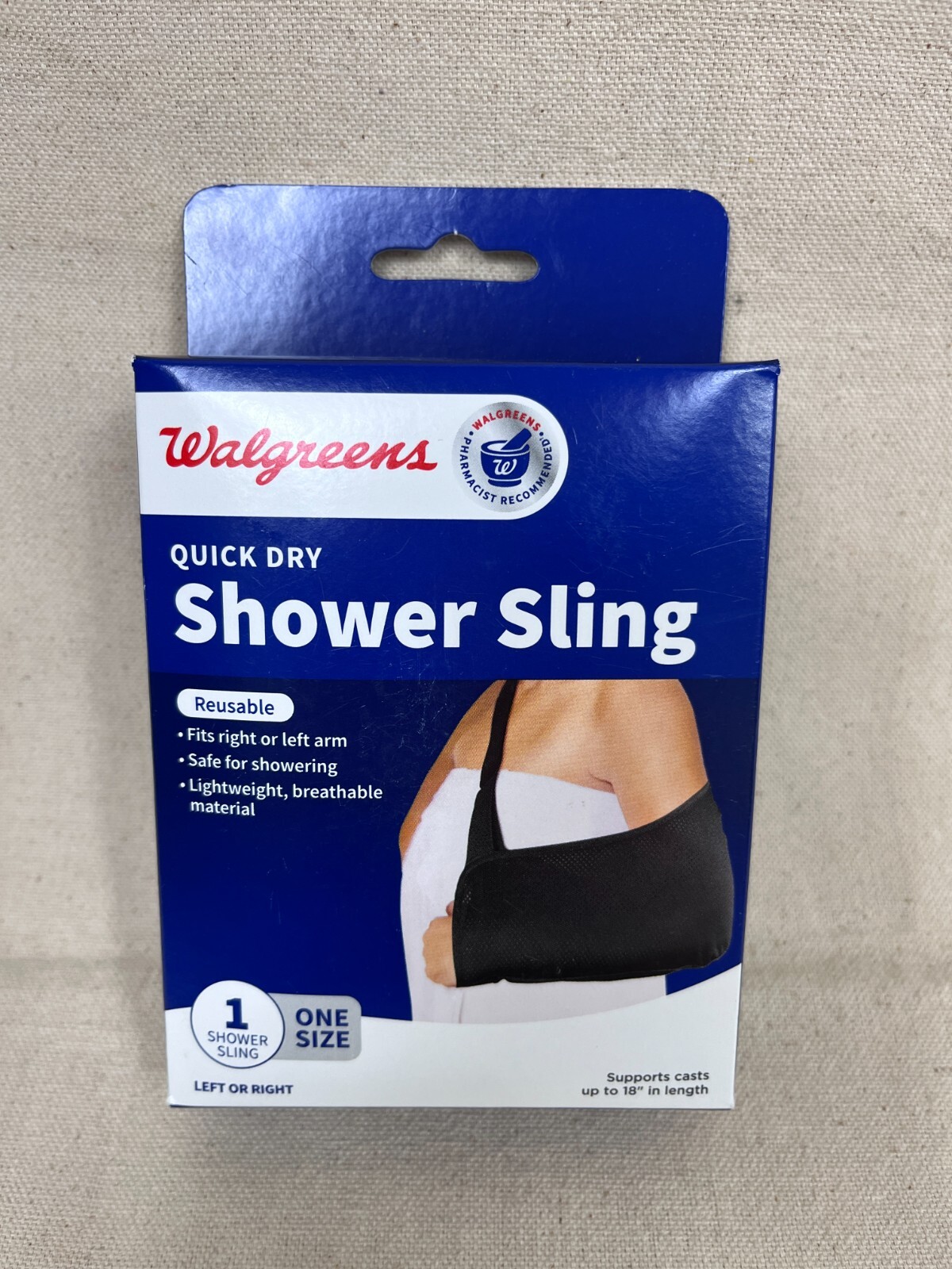 NIB Adult Mesh Shower Arm Shoulder Sling Shower Bath Sling Strong Breathable