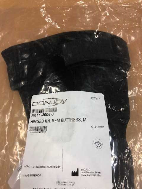 DonJoy HINGED KNEE, REM BUTTRESS SIZE MEDIUM 11-2006-3