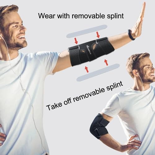Elbow Brace,Comfortable Night Elbow Sleep Support,Elbow Splint, Small