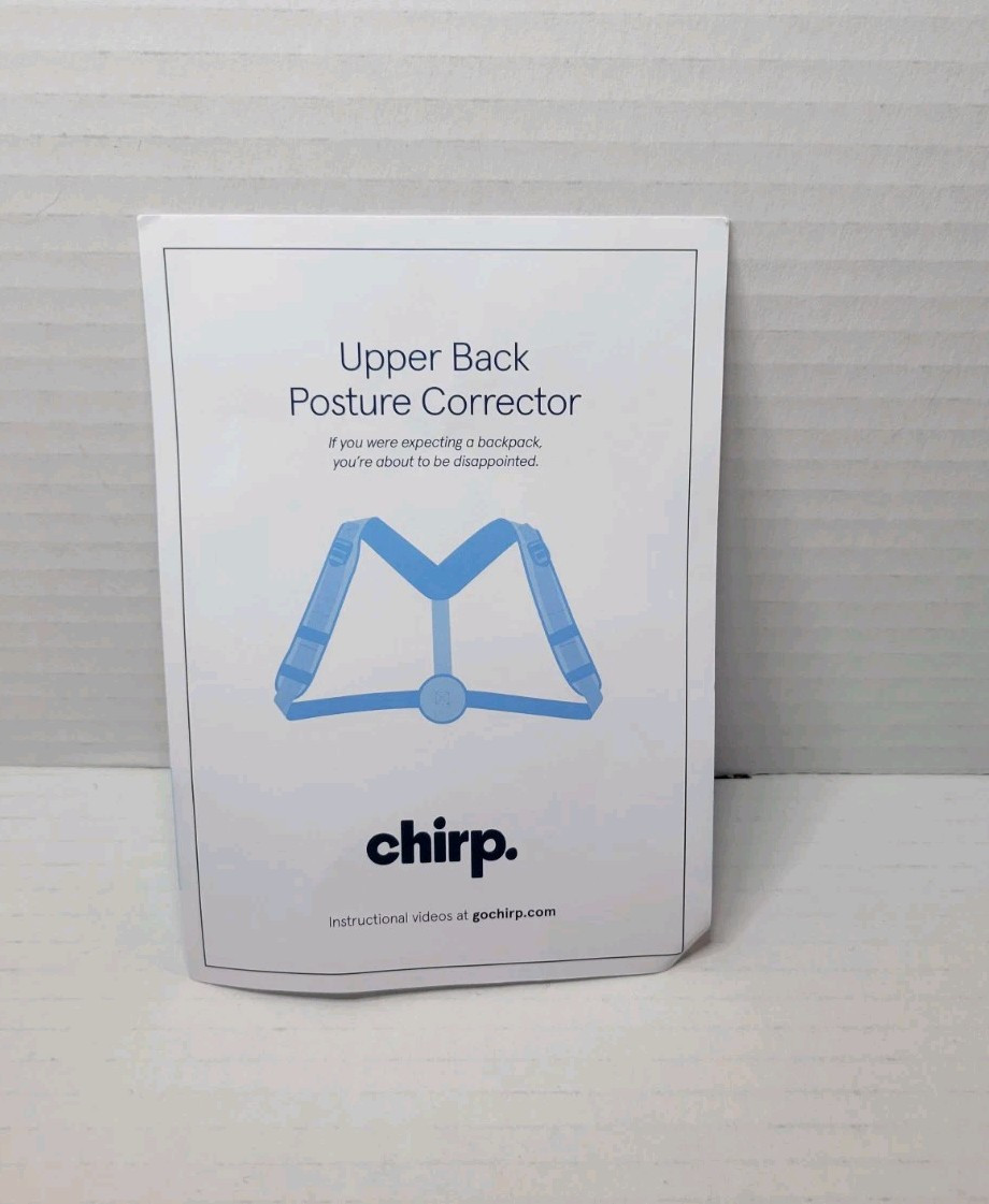 Chirp Upper Back Posture Corrector Unisex Adjustable for Men and Women