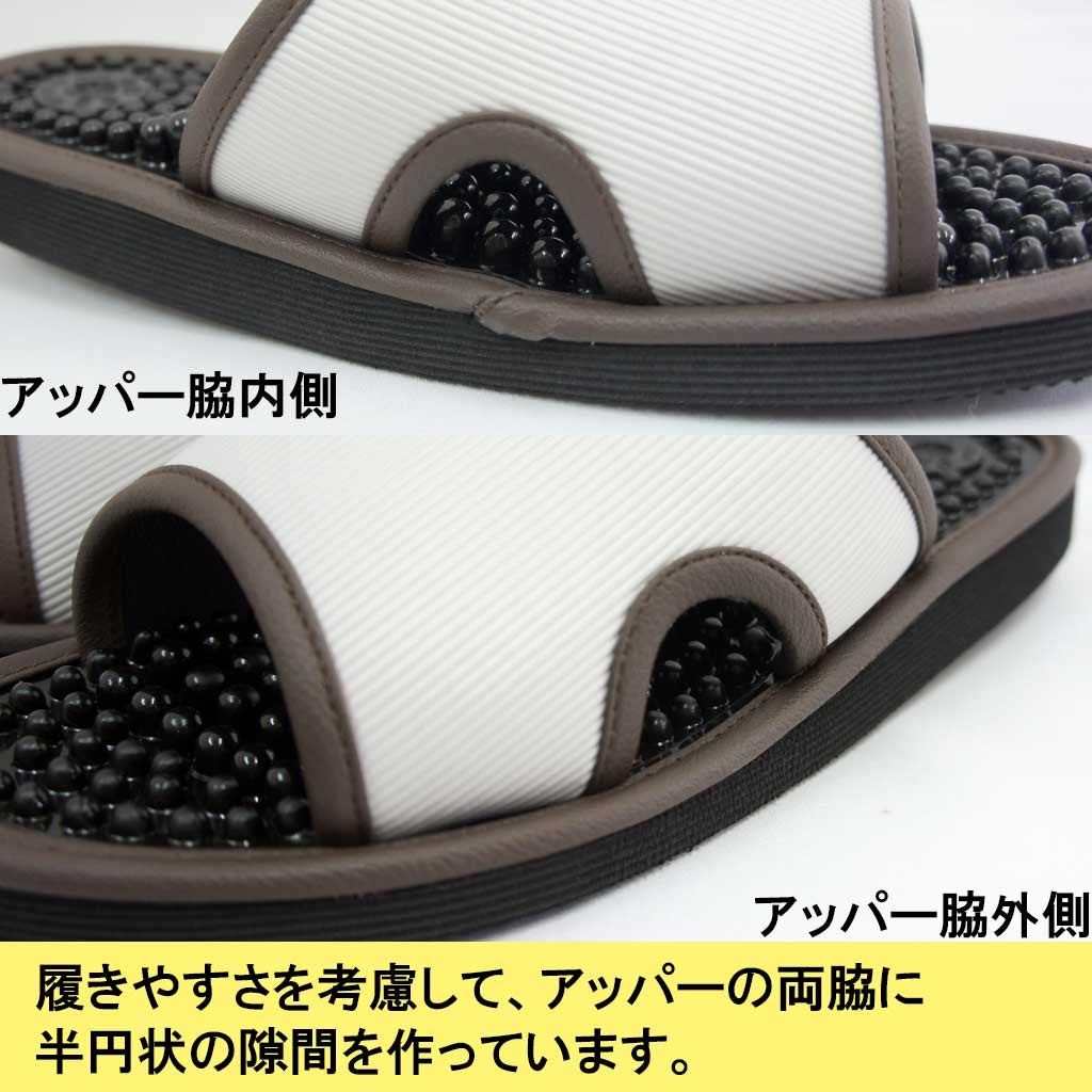 Haki-Haki Health Sandals: Leyure Foot Reflexology 3L Jumbo Size Gray
