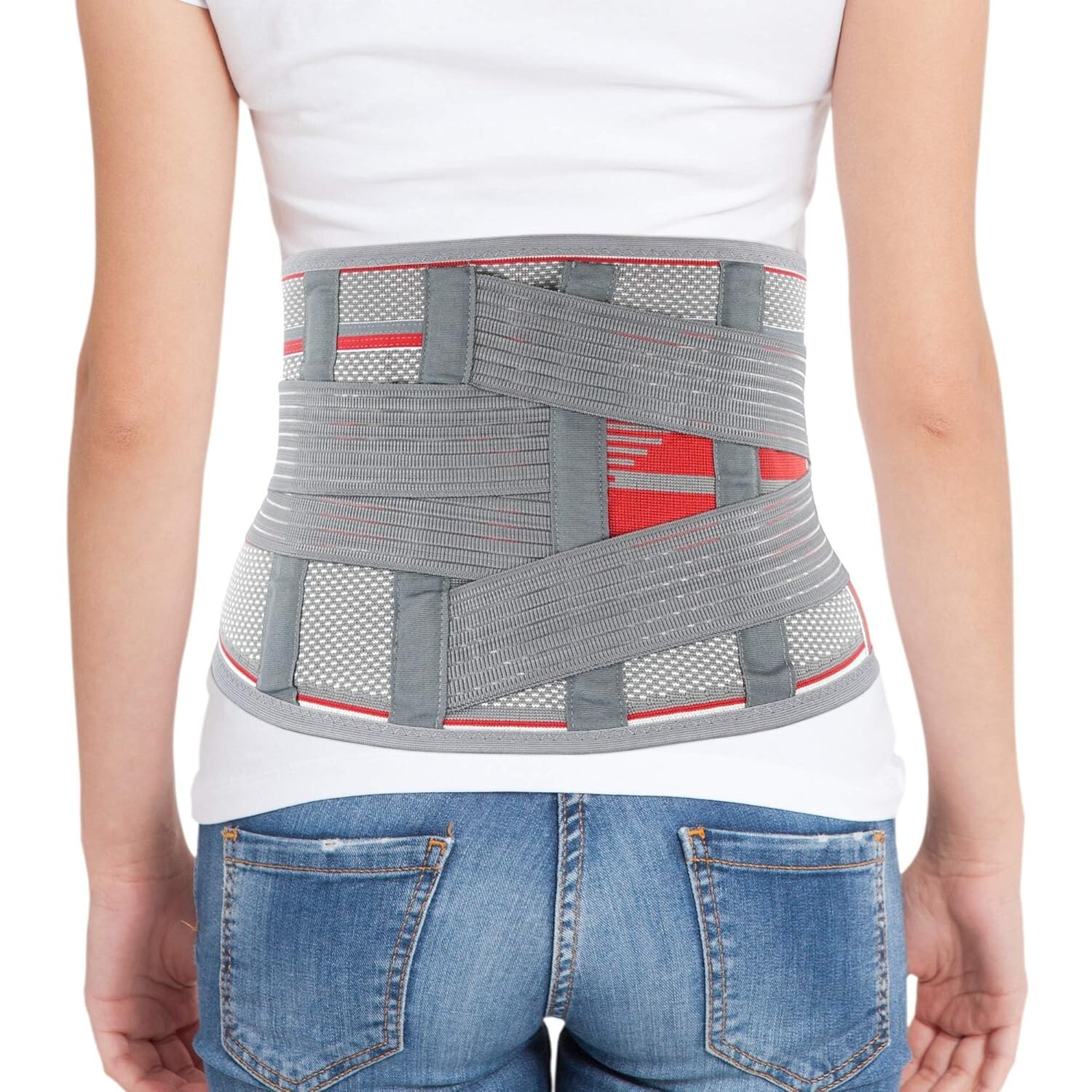 Breathable Lumbosacral Back Support Brace – Slim Design for Lower Back Relief