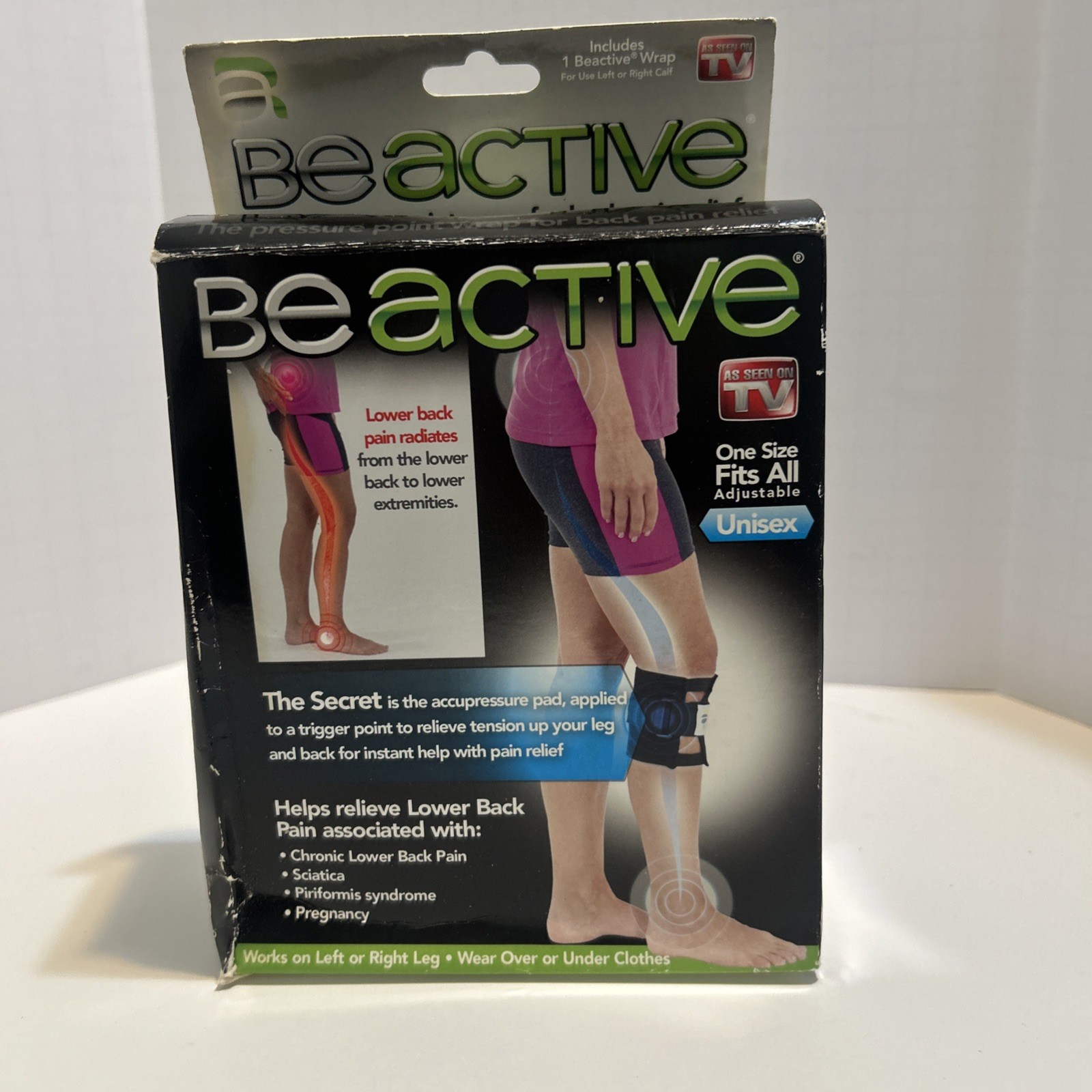 BeActive Pressure Point Brace for Acupressure One Size Fit All Adjustable