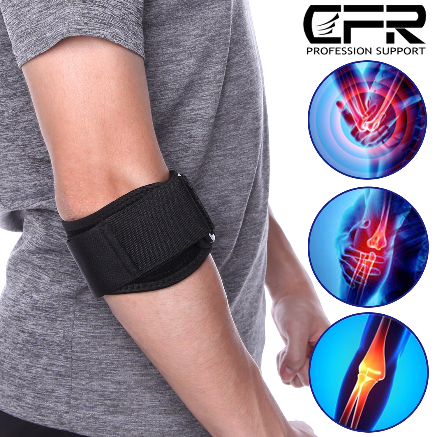 Elbow Support Brace Compression Arm Strap Pad Joint Arthritis Tendon Tennis Golf