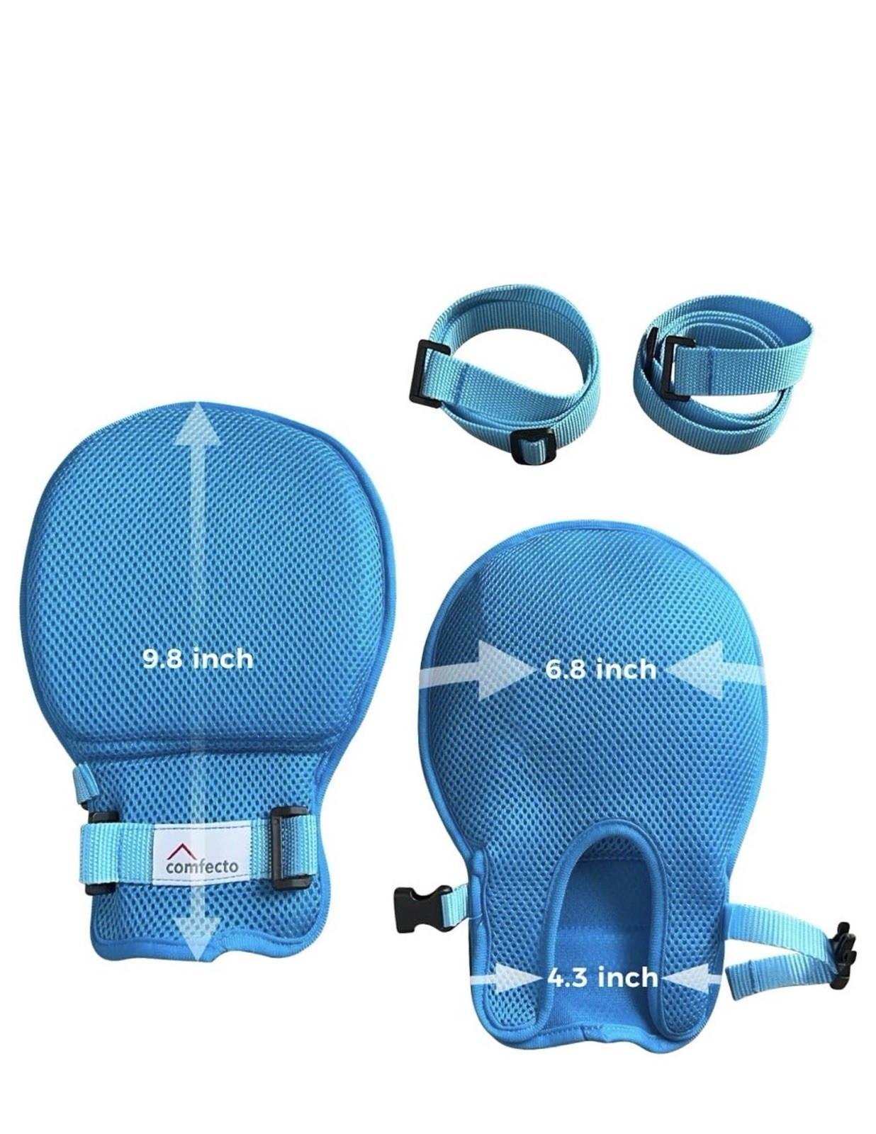 Comfecto 2pcs Dementia Restraint Gloves Finger Control Mitt for Adult Elderly…