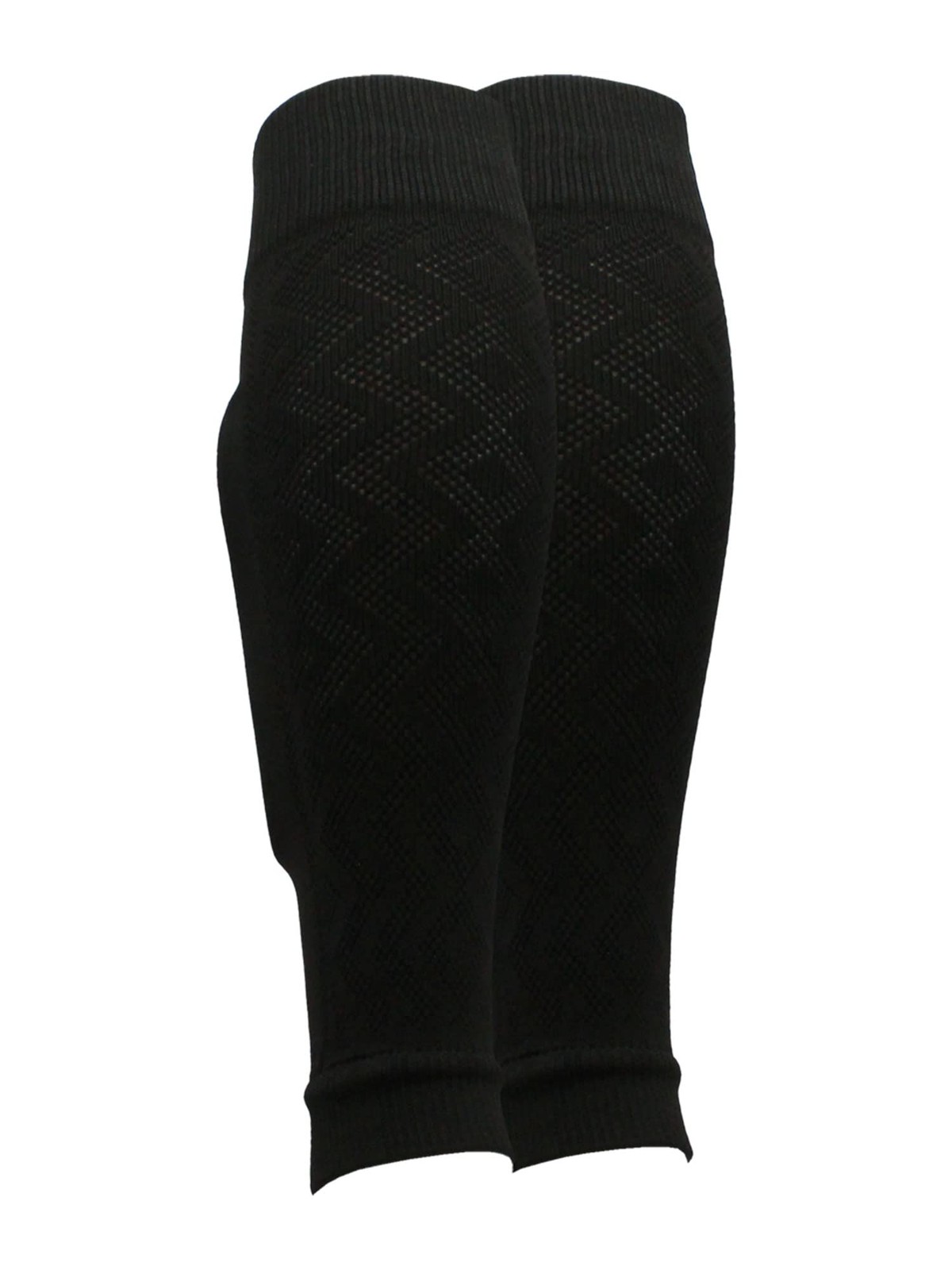 Soccer Shin Guard Sleeves Football Leg Sleeves Youth Mens (Black, Large)