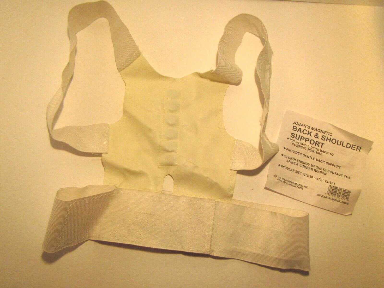 Jobar’s Magnetic Posture Corrector Shoulder Brace Back Support Belt 30-37″ chest
