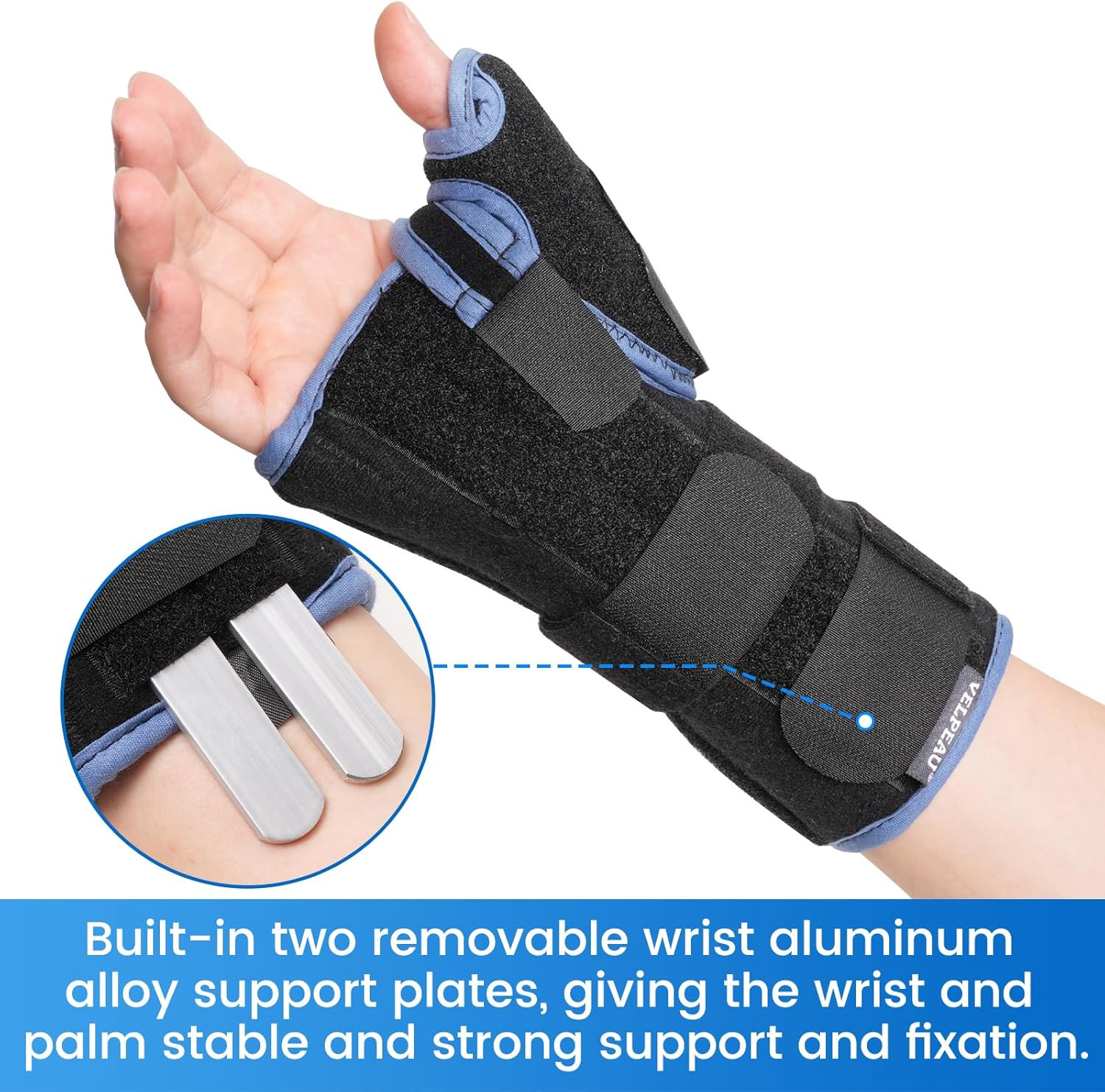 Carpal Tunnel Wrist Brace with Thumb Stabilizer Night Support, Completely Stabil