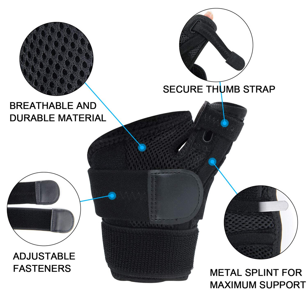 Wrist Support Brace Compression Strap Carpal Tunnel Arthritis Left & Right Hand