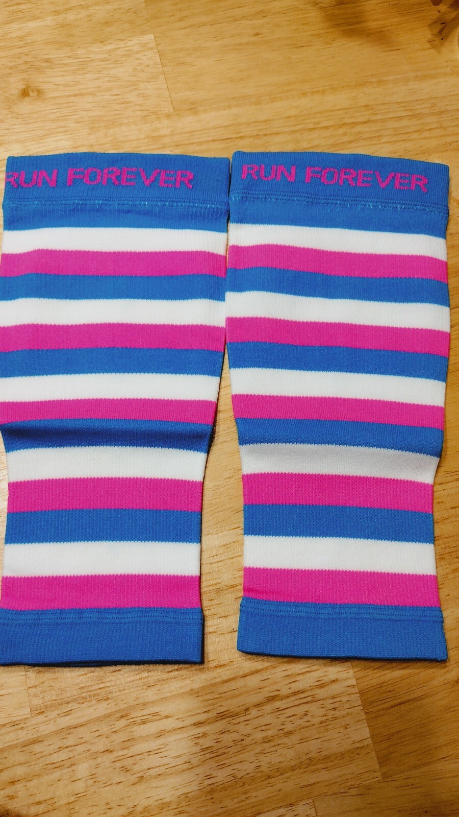 RUN FOREVER SPORTS CALF COMPRESSION SLEEVE LEG COMPRESSION SOCKS BLUE PINK XL