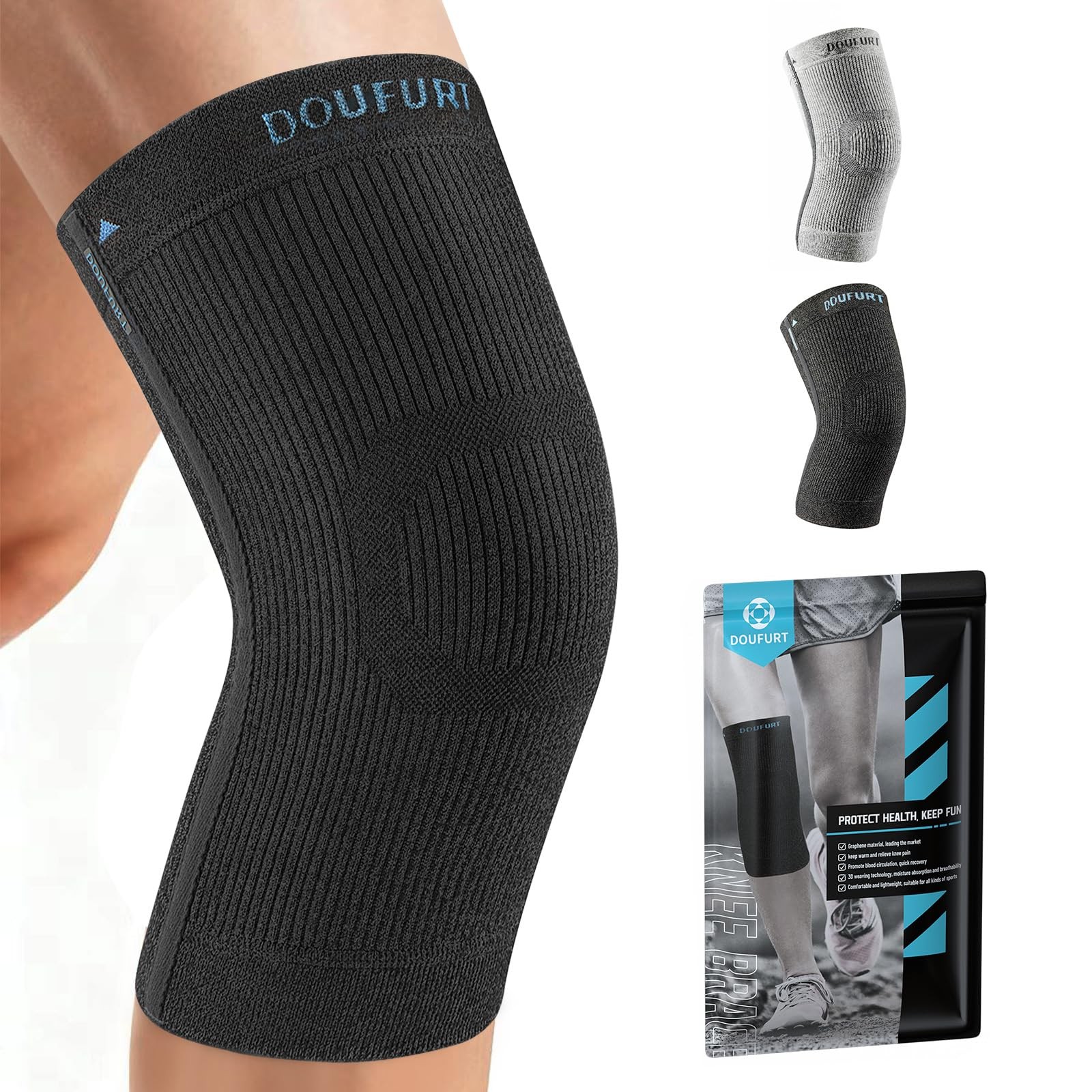 Knee Brace for Women Men Compression Sleeve Meniscus Tear Patella Stabilizer