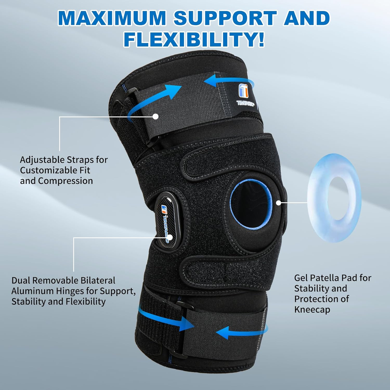 Ultimate Plus Size Knee Brace for Joint Pain Relief & Injury Recovery