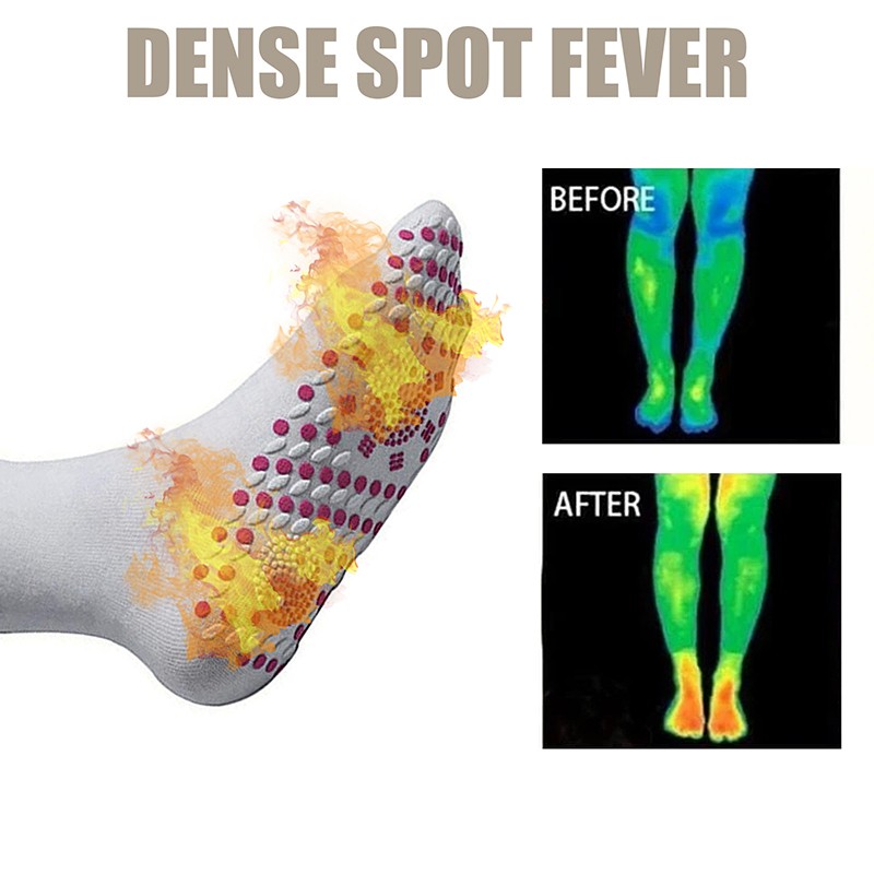 Unisex Self-Heating Health Care Socks Tourmaline Therapy Foot Massager Warm Sozo