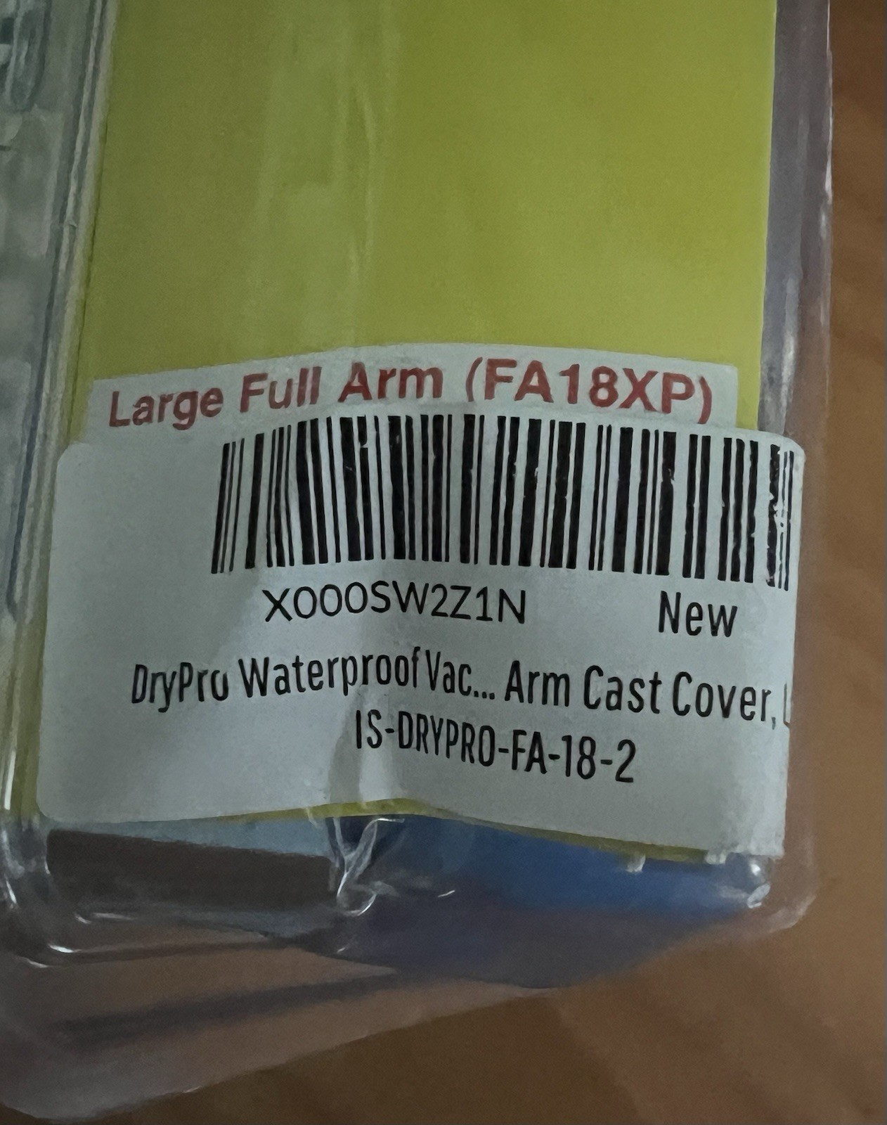 Dry Pro Waterproof Arm Protector Size Large Full Arm (FA 18)