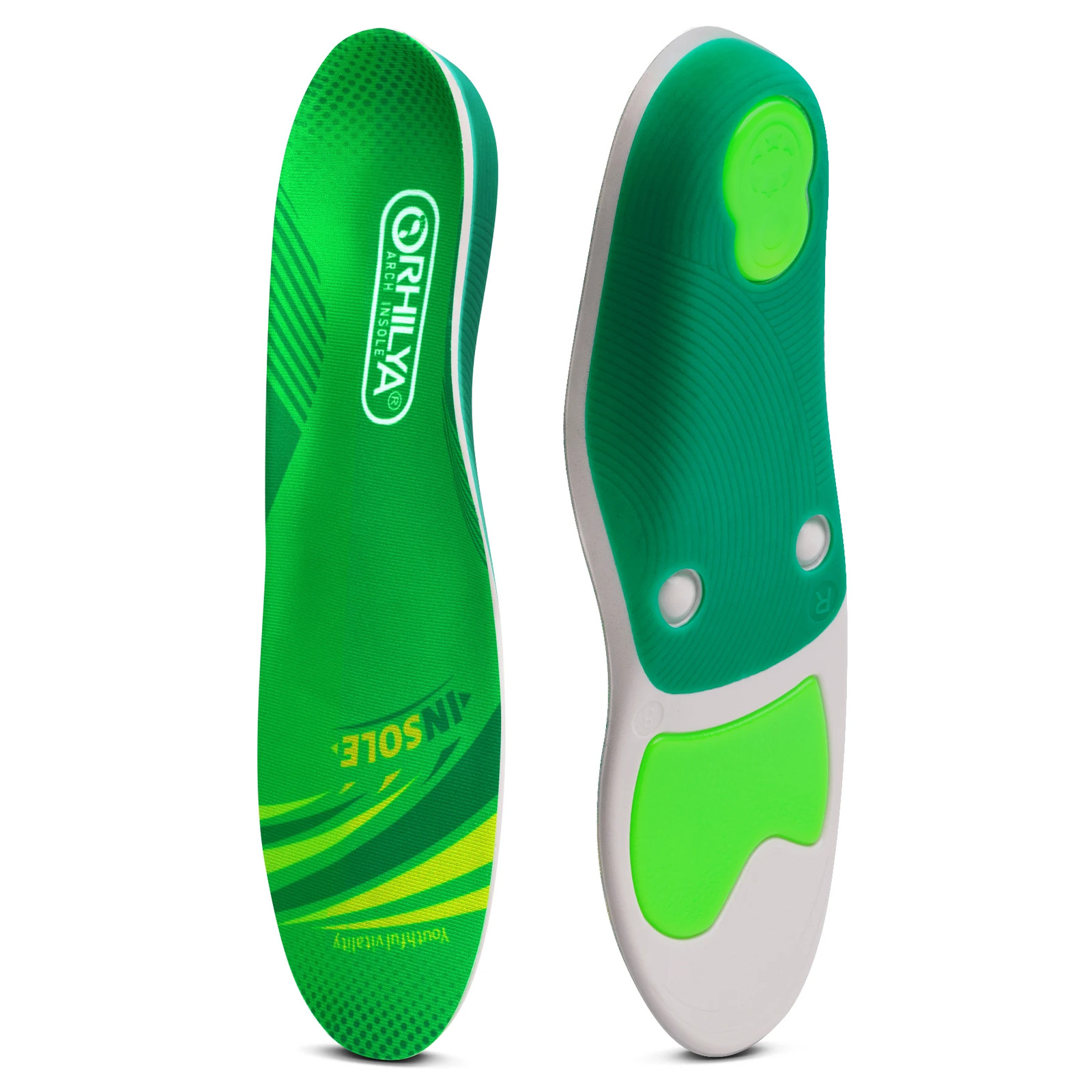 Plantar Fasciitis Relief Orthopedic Insole Flat Feet High Arch Support In
