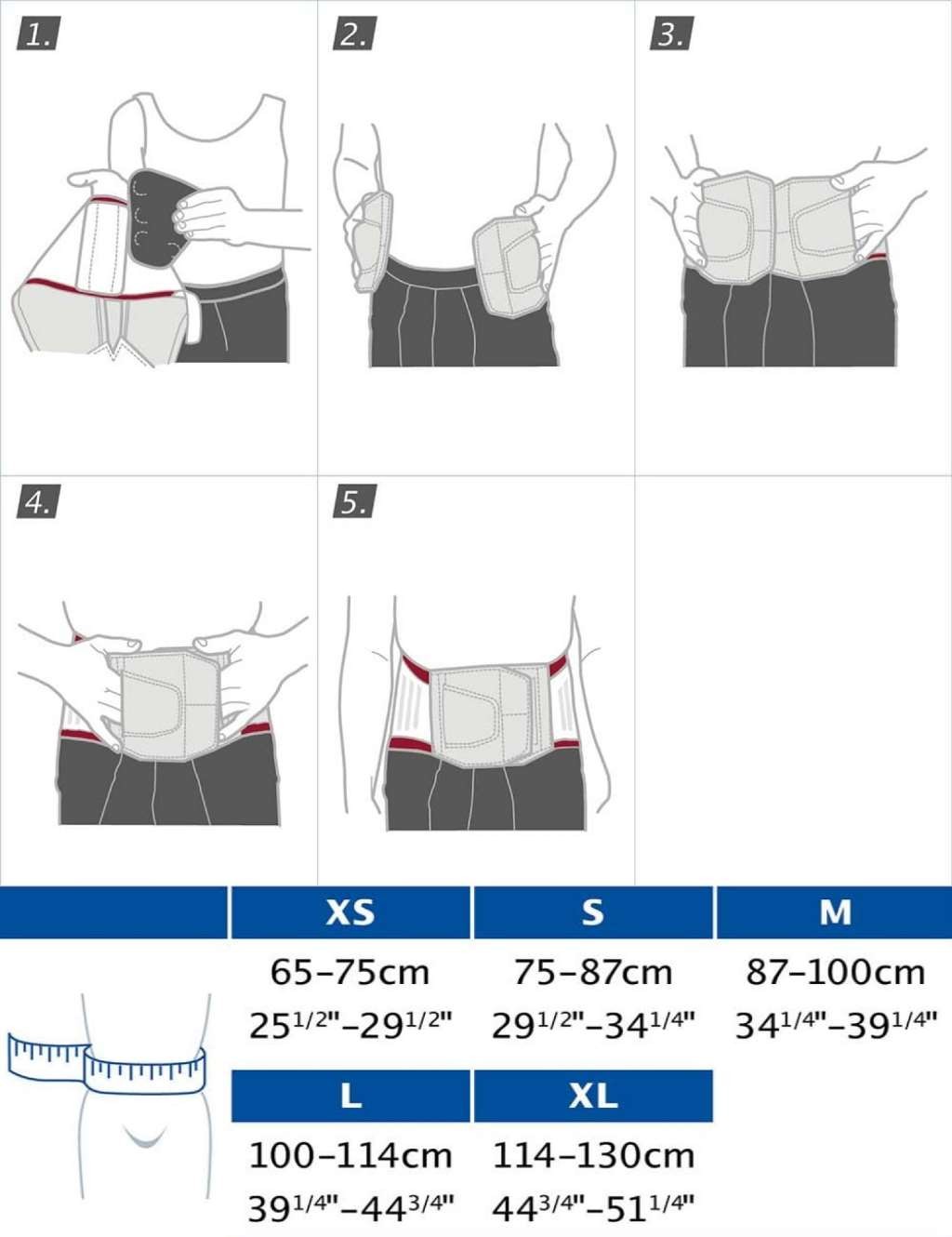 Actimove LumbaMotion Back Support with Pressure Pads (Size: S) Charcoal