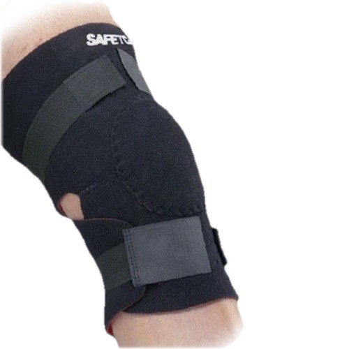 SafeTGard #478 Football/All Sport Padded Black Knee Wrap Adjust Neoprene Support
