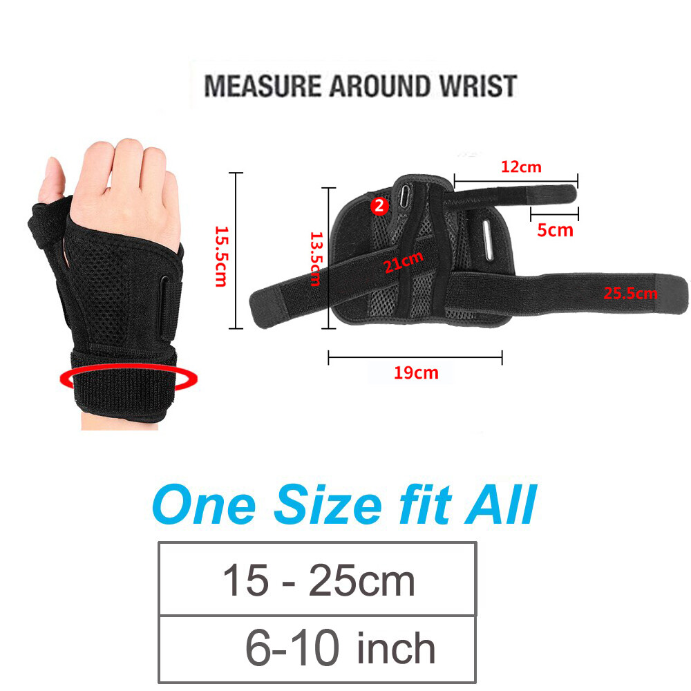 Wrist Support Brace Compression Strap Carpal Tunnel Arthritis Left & Right Hand