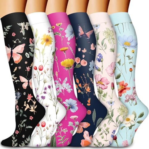 Bluemaple Copper Compression Socks For Women & Large-X-Large A-multicoloured203