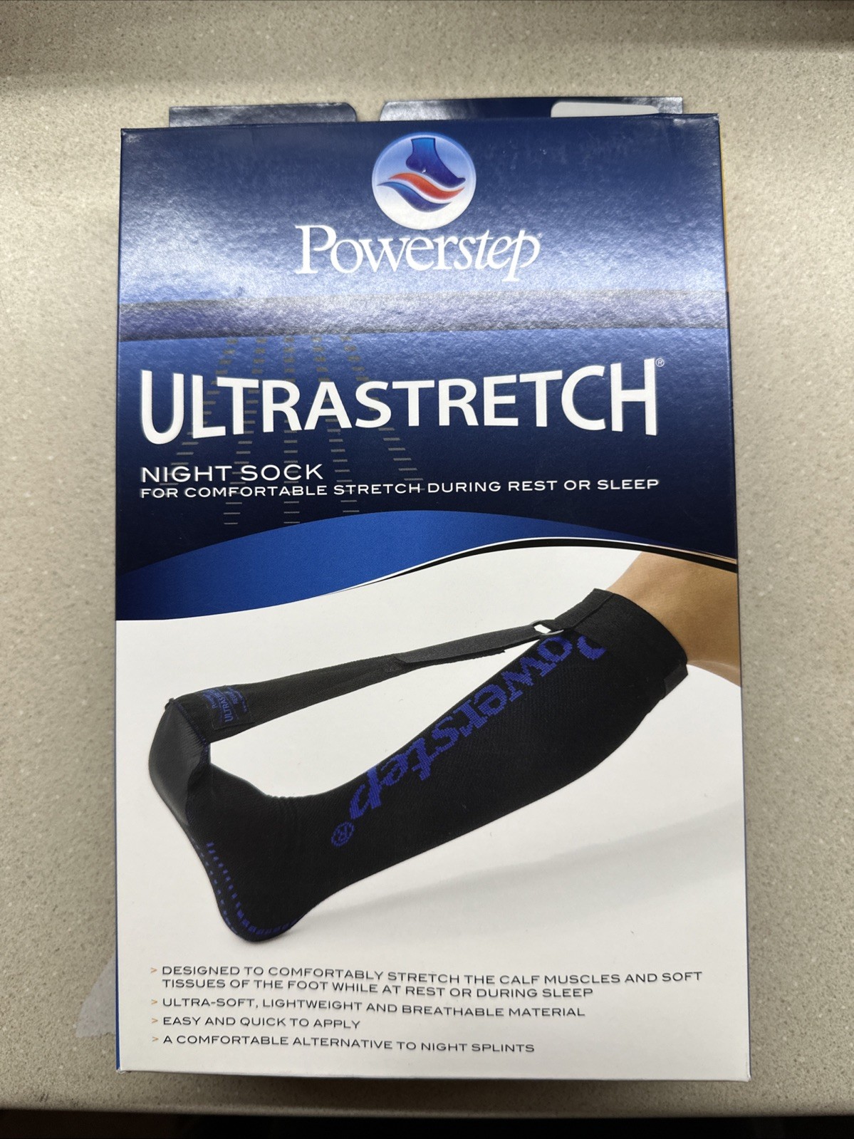 Powerstep Ultrastretch Night Sock (Up to 16” Calf Size)