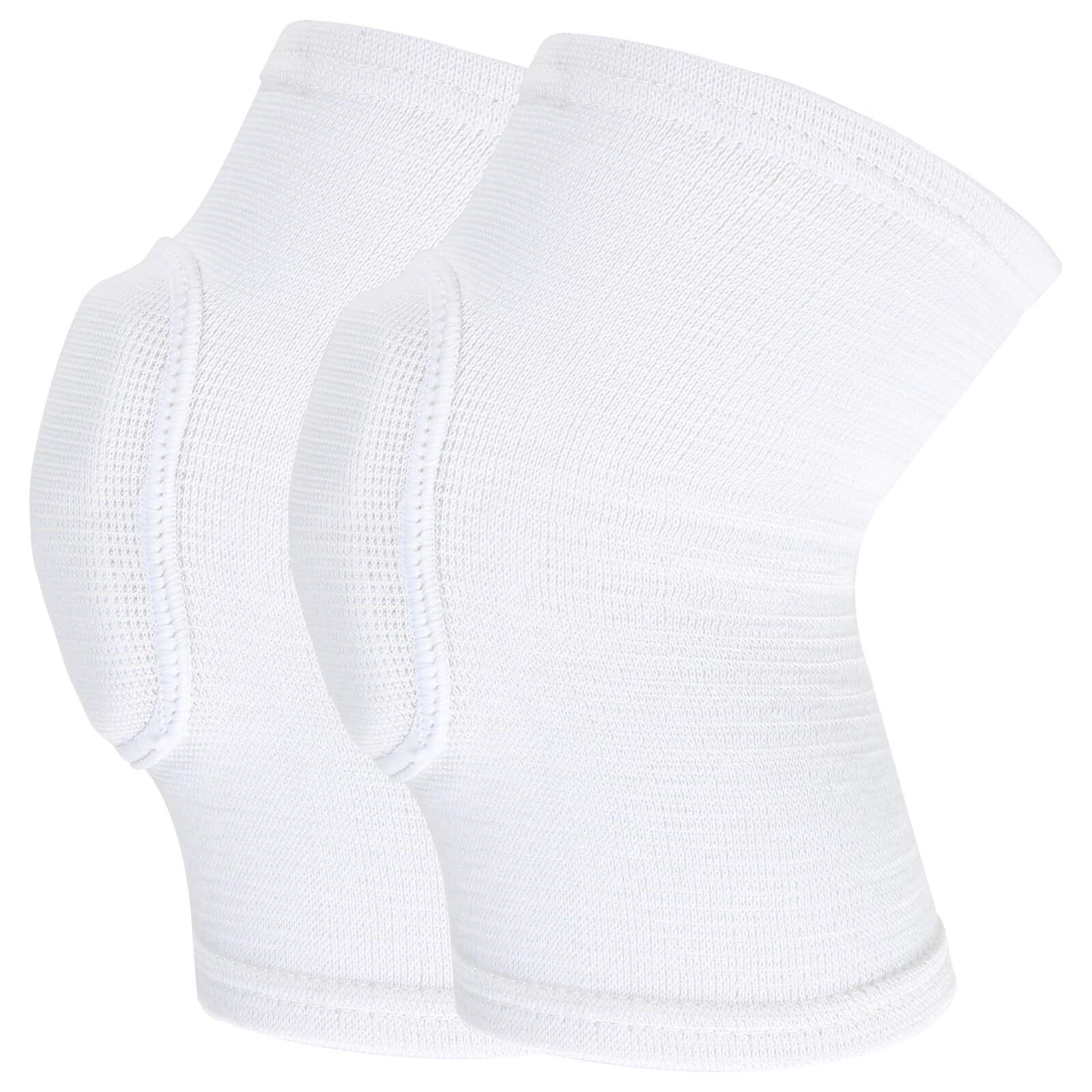 Brace Pads Elbow Protector Anti-Collision Arm Knee Protector Sport White 1 Pair