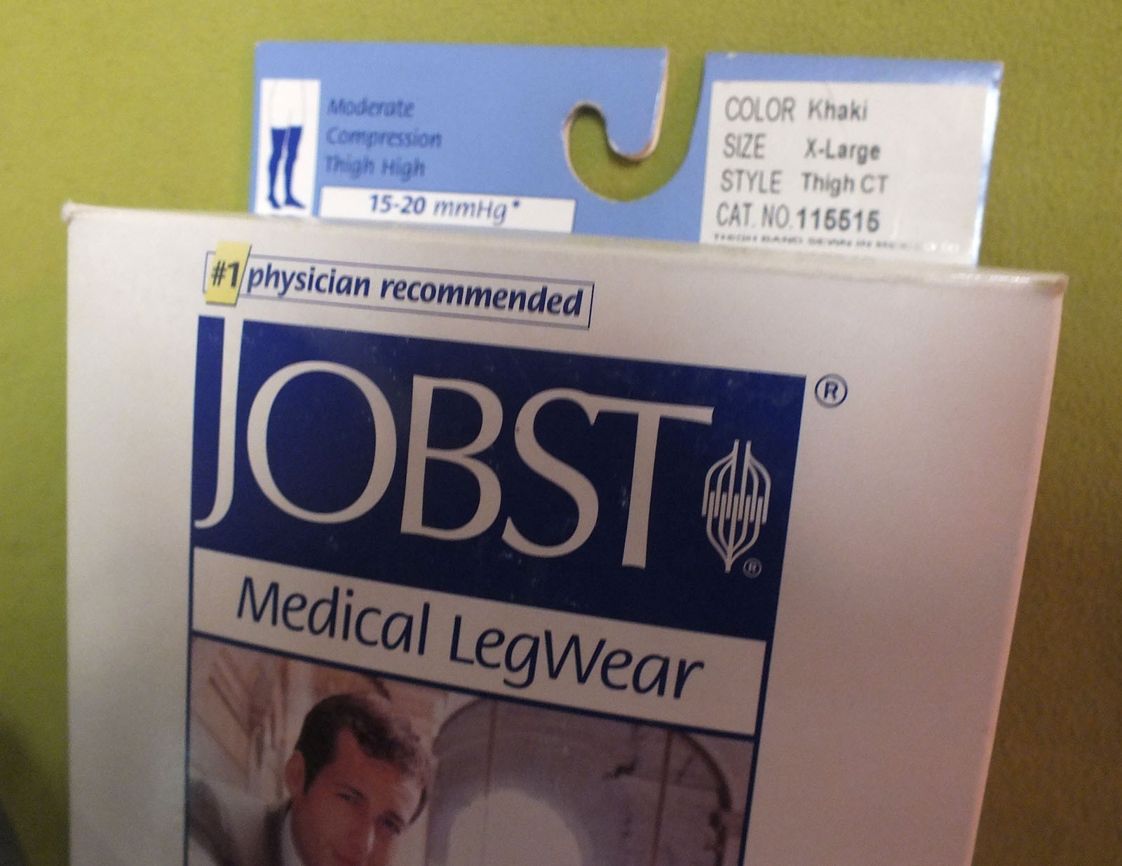 Jobst for Men Compression Thigh High Socks 15-20 mmhg Therapeutic X-Large