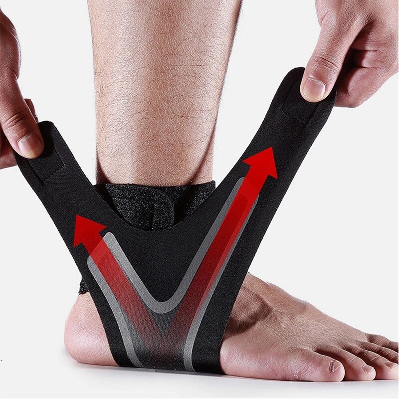 Sport Compression Ankle Support Ankle Stabilizer Brace Tendon Pain Relief Straps