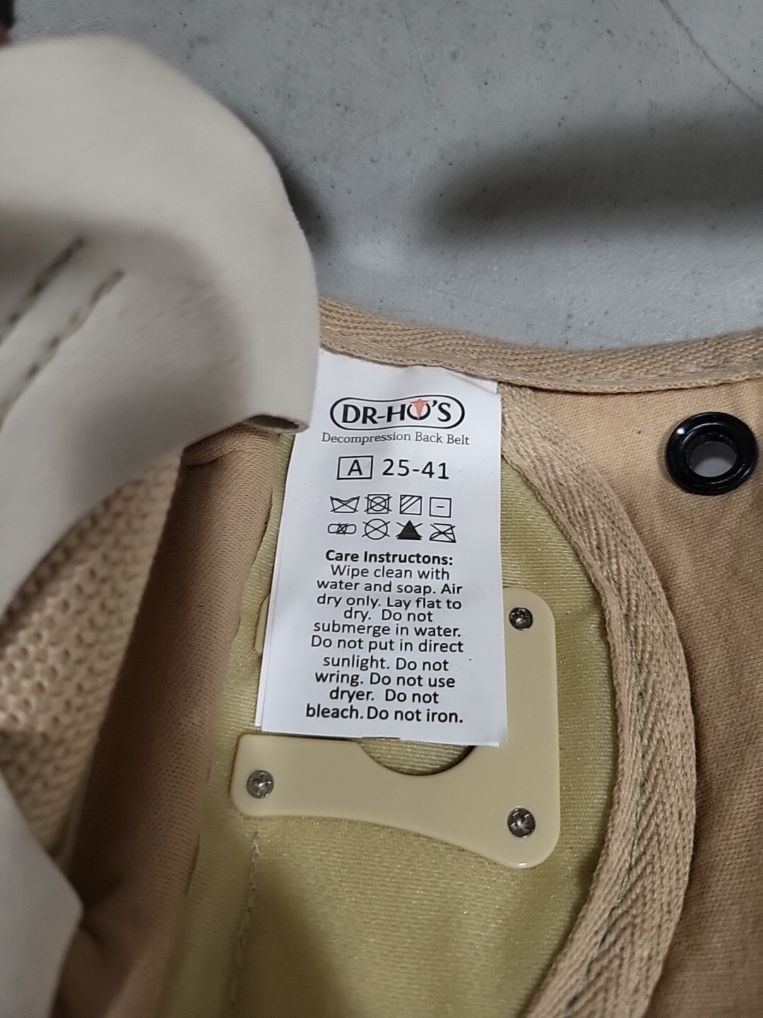 DR-HO’S Beige Adjustable Stretch Compression 2 In 1 Back Pain Relief Belt Size A