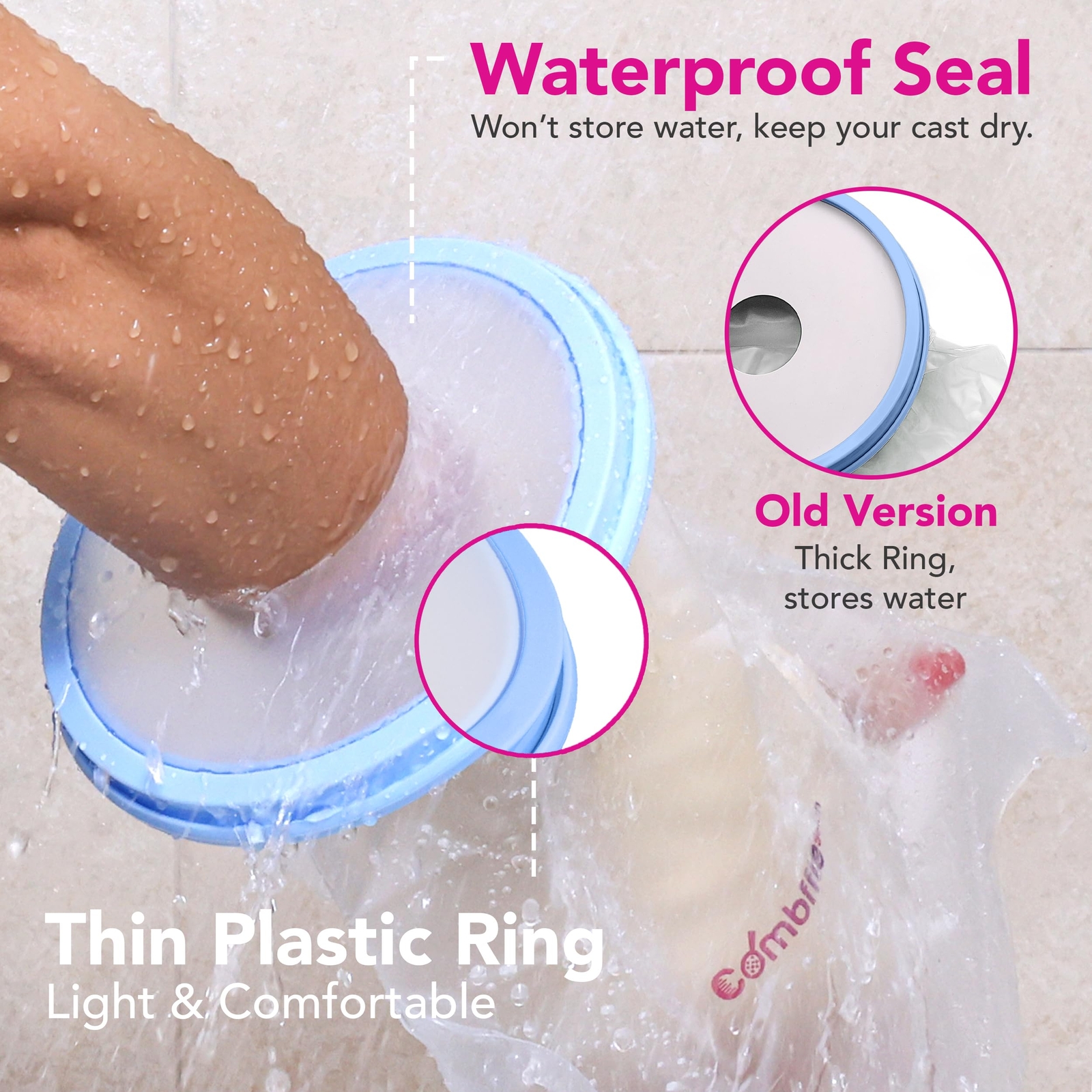 Universal Fit Cast Cover Kit for Shower Full Leg Arm Waterproof Reusable 4 Pack