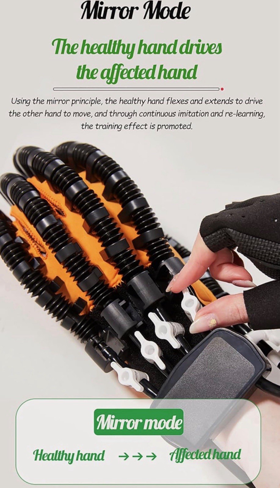 Rehabilitation Robot Gloves Hemiplegia Hand Stroke Recovery Equipment R Hand