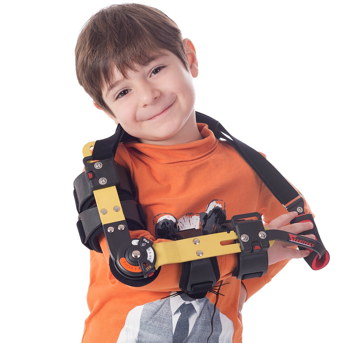 VARITEKS Hinged ROM Elbow Brace kids junior Stabilizer Splint Arm Injury Recover
