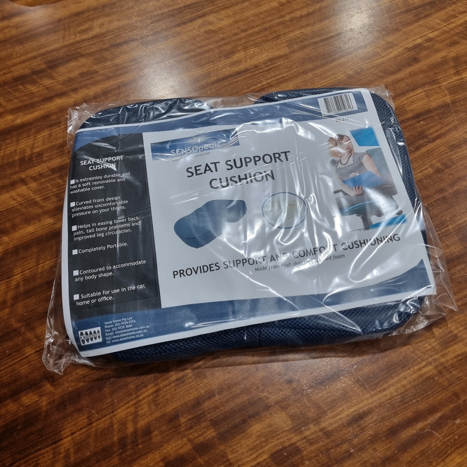 PREMIUM HIGH DENSITY SEAT SUPPORT CUSHIONS FOR OFFICE, CAR OR HOME. PACK OF 2.