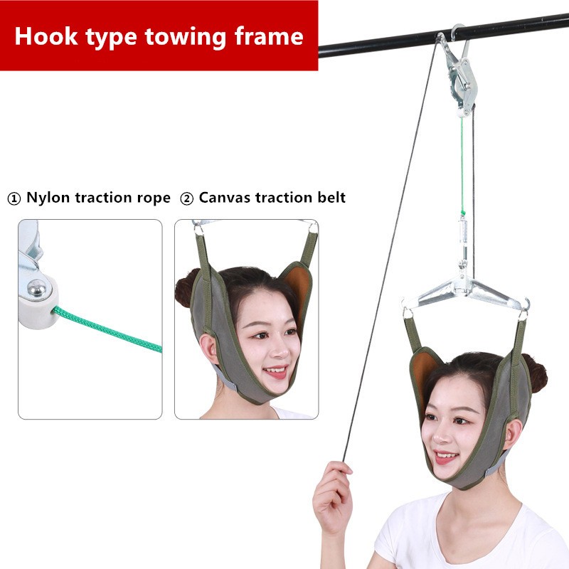 Cervical Neck Traction Device Back Stretcher Pain Relief Over The Door Arthritis