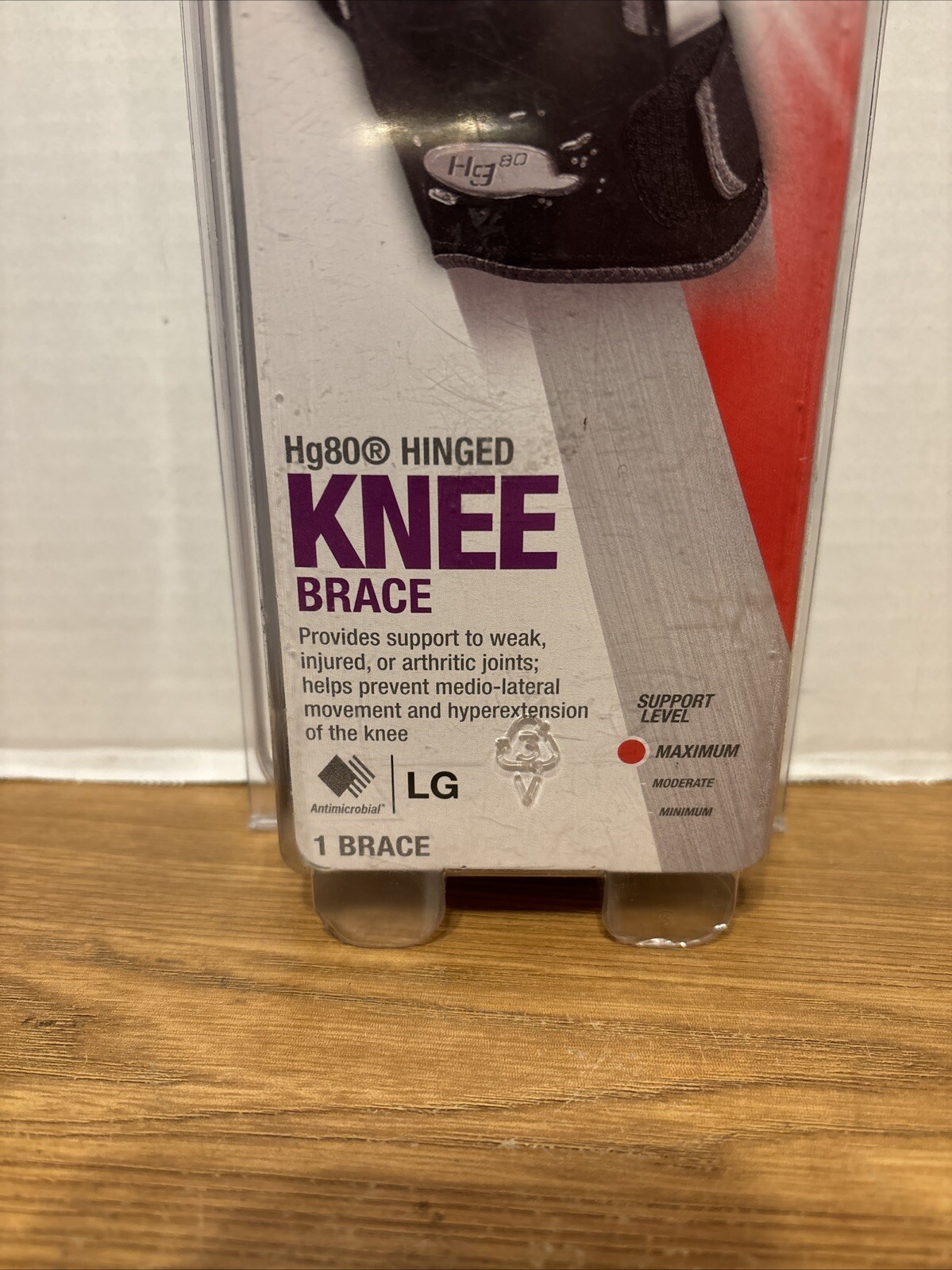 New Open Package Mueller Hg80® Hinged Knee Brace Large Maximum Support Lt Or Rt